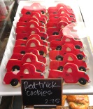 Love these cute Red Truck iced cookies.